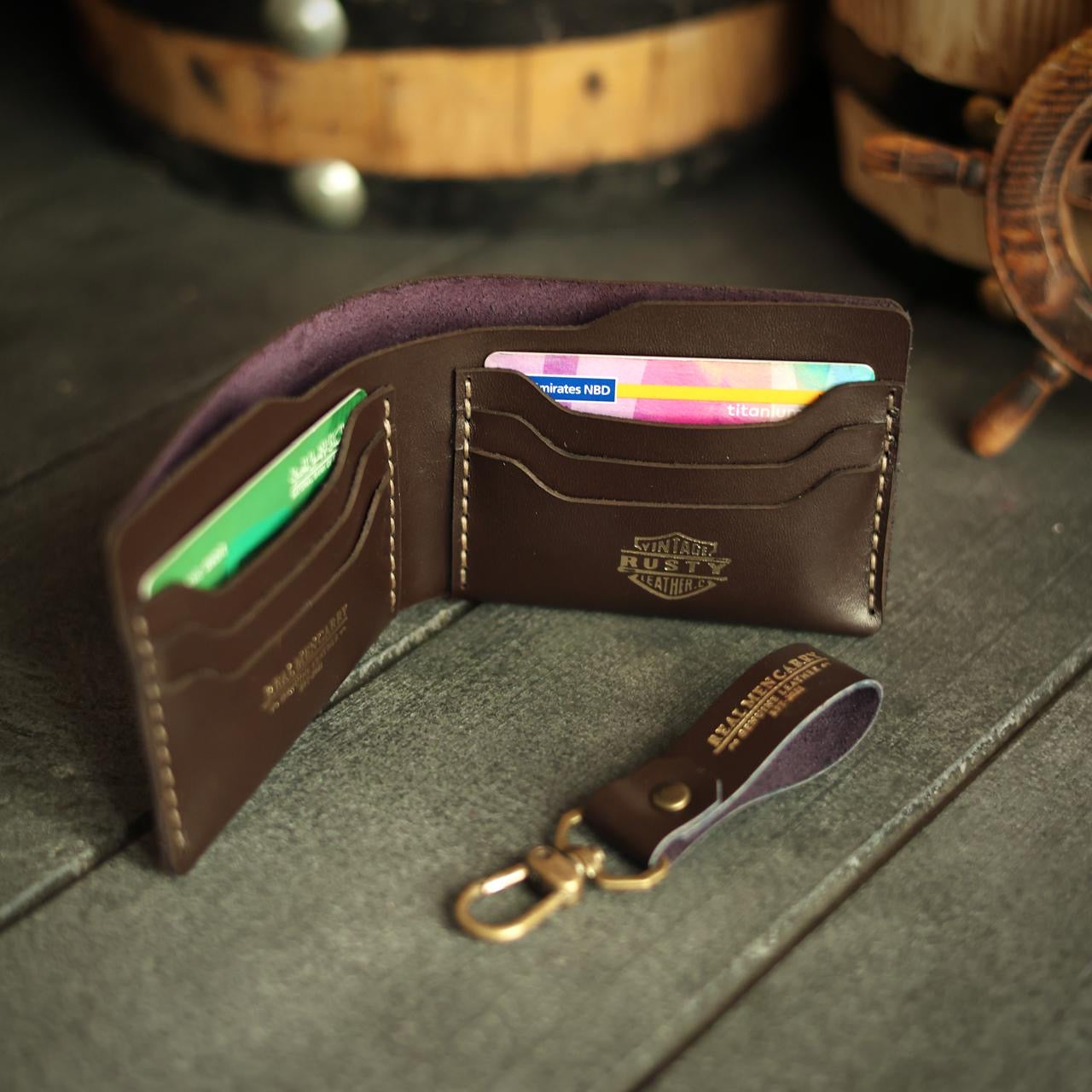 Nubak buck wallet “cow leather” – Rusty leather c