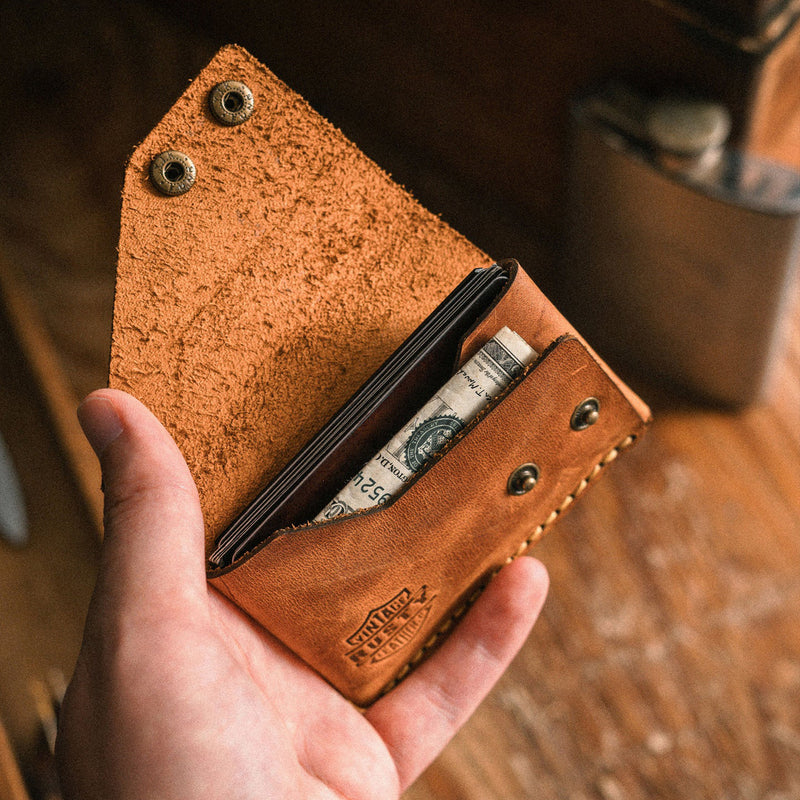 Timber wallet - “Cow-Pull up leather”