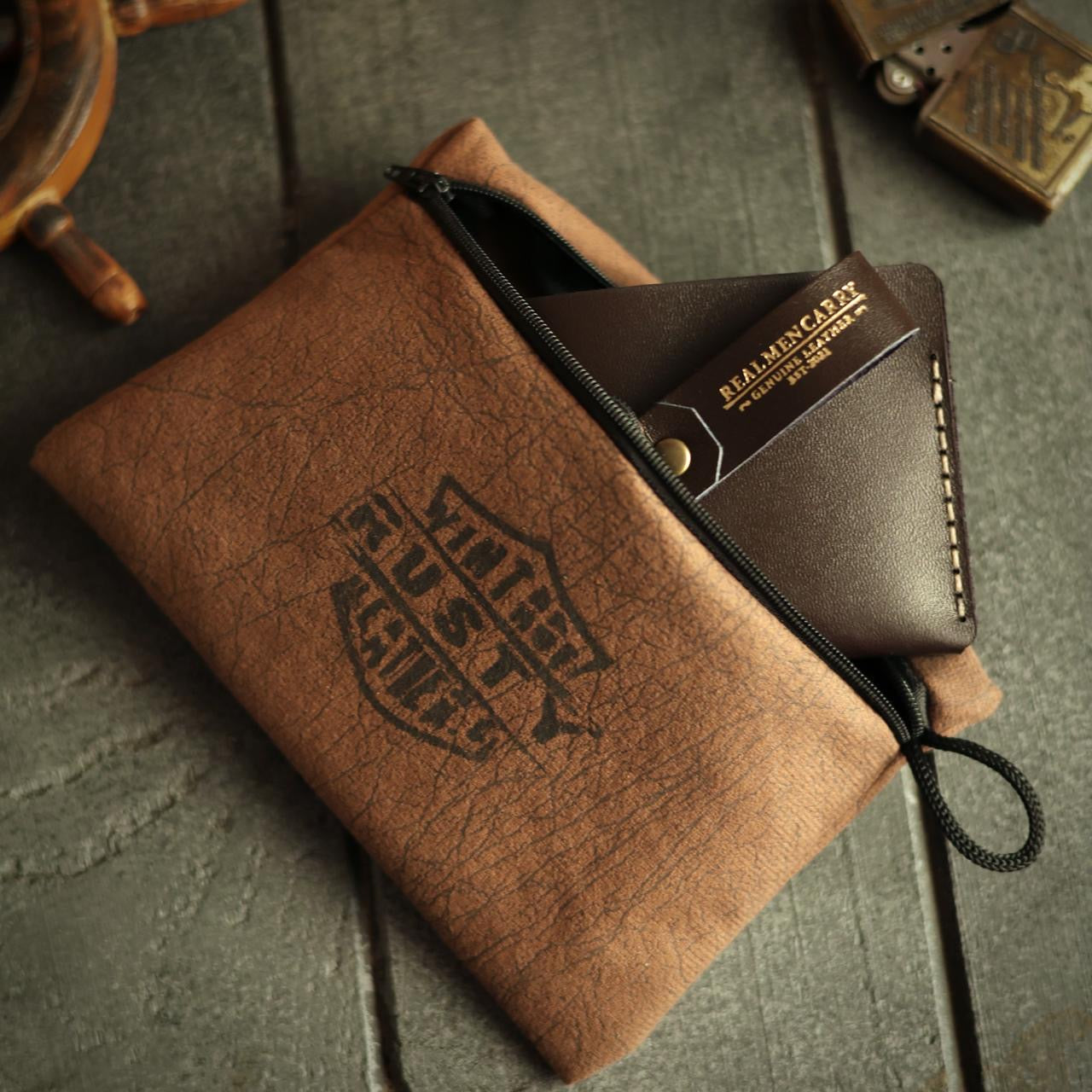 Nubak buck wallet “cow leather” – Rusty leather c