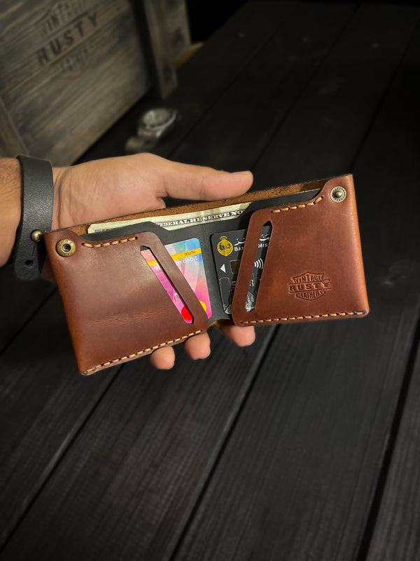 Jack-wallet “Cow pull up leather”