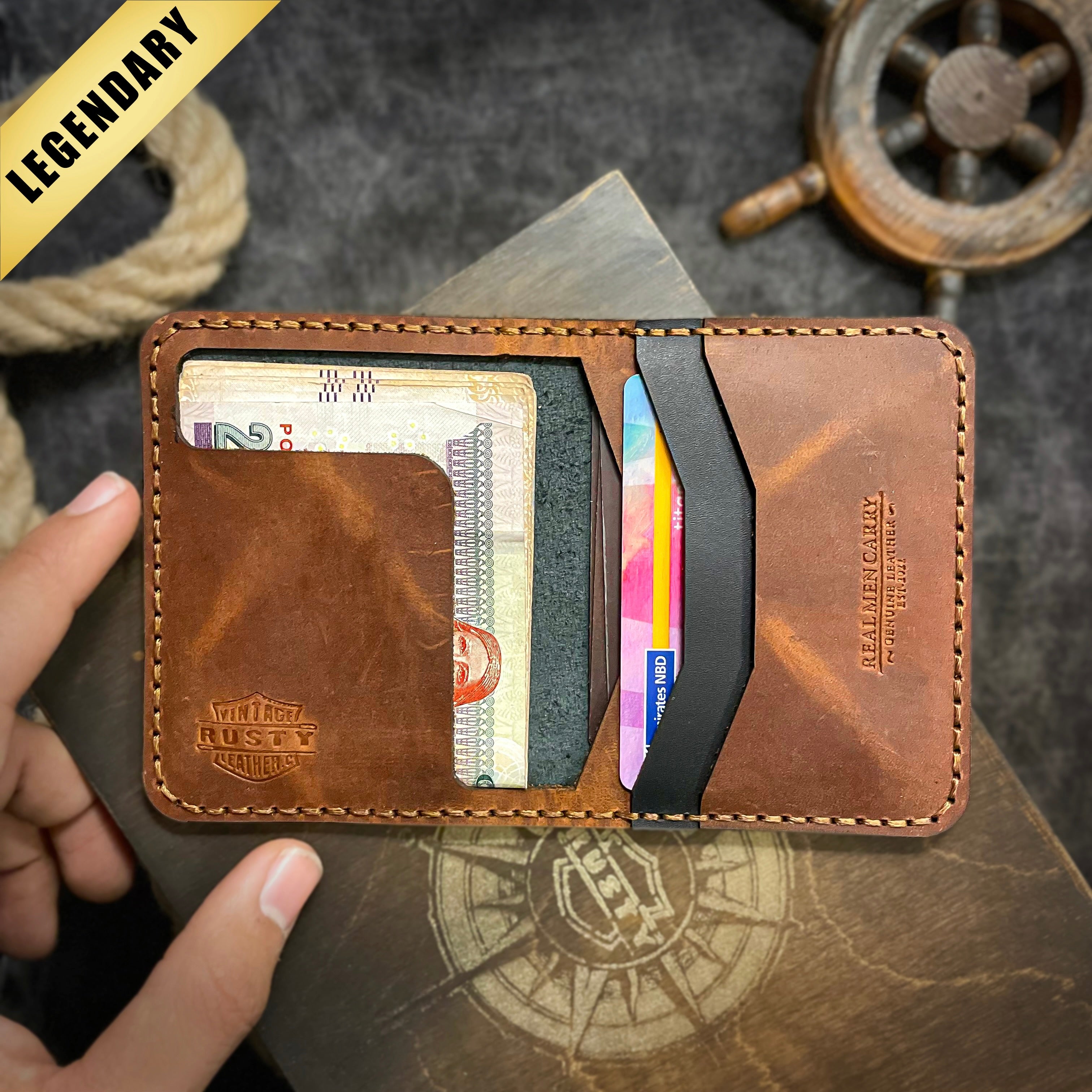 BOLD Wallet – Rusty leather c