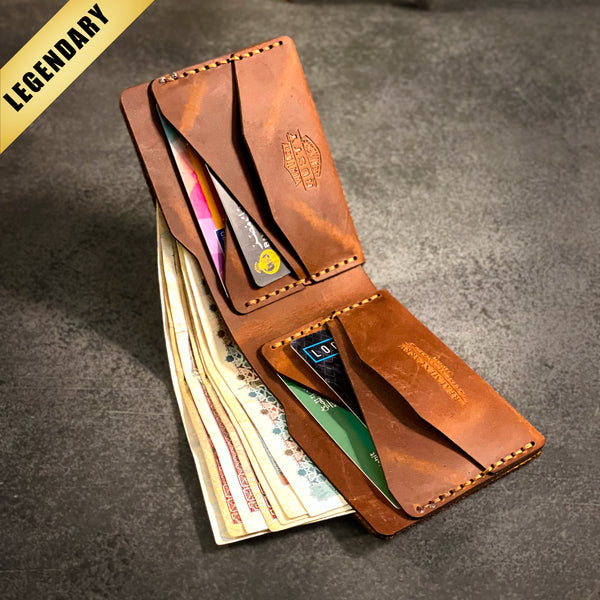 Enfold wallet - “Cow Pull up leather”