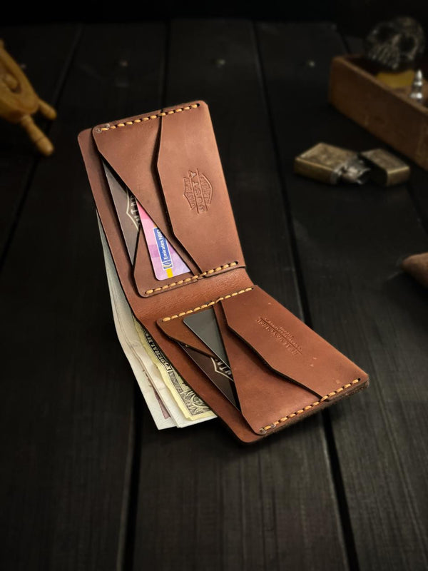 Enfold wallet - “Cow Pull up leather”