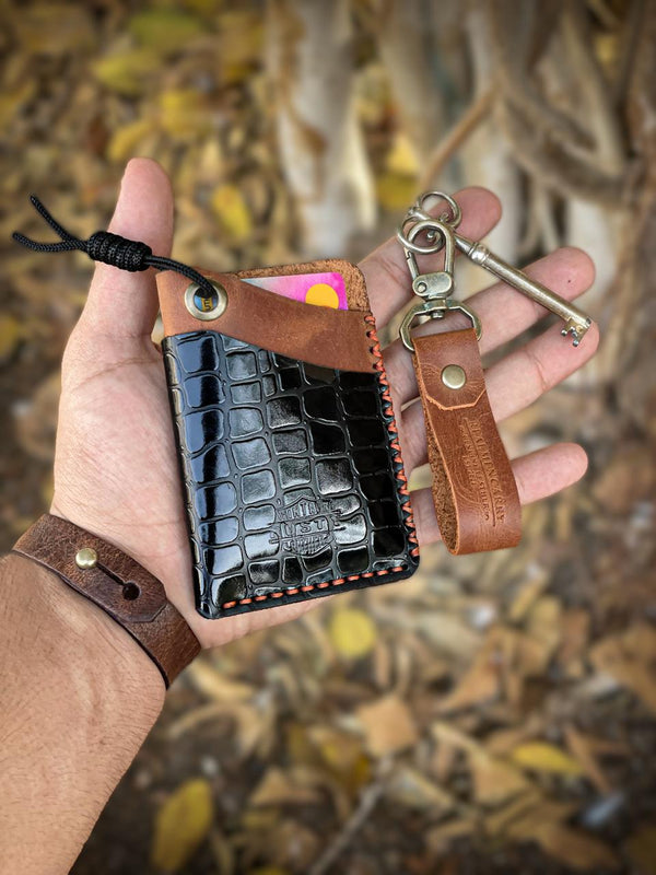 Elite - card holder “cow pull-up leather”