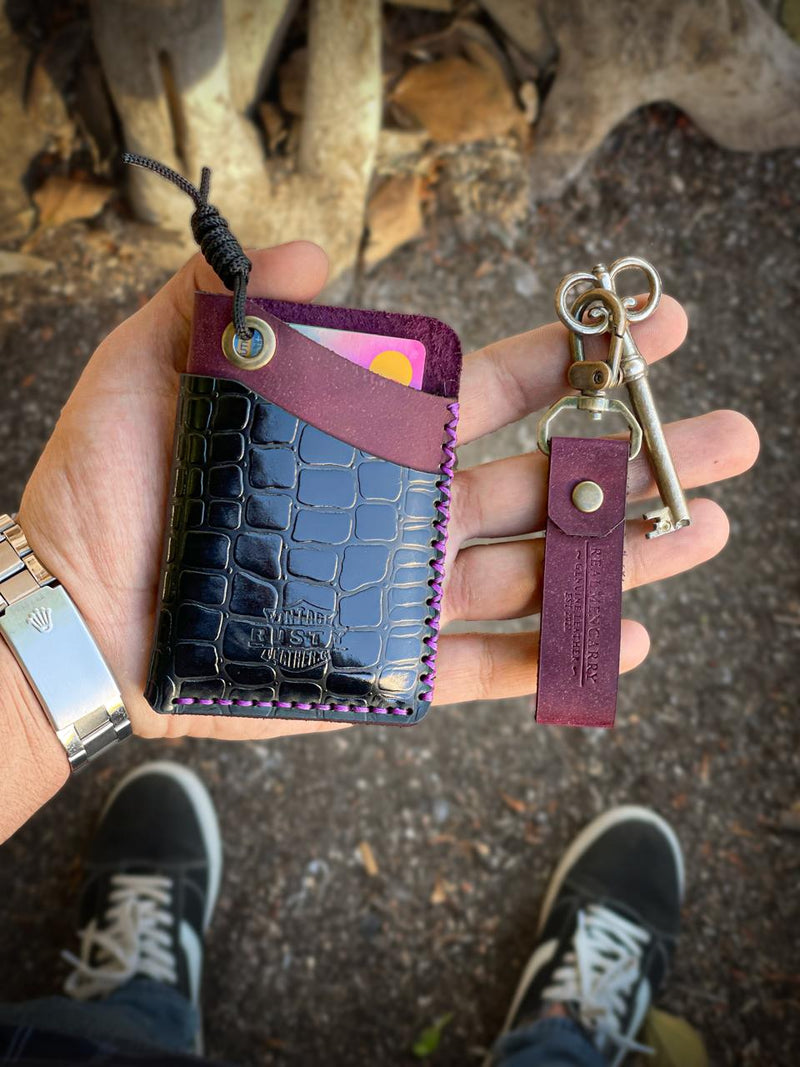 Elite - card holder “cow pull-up leather”