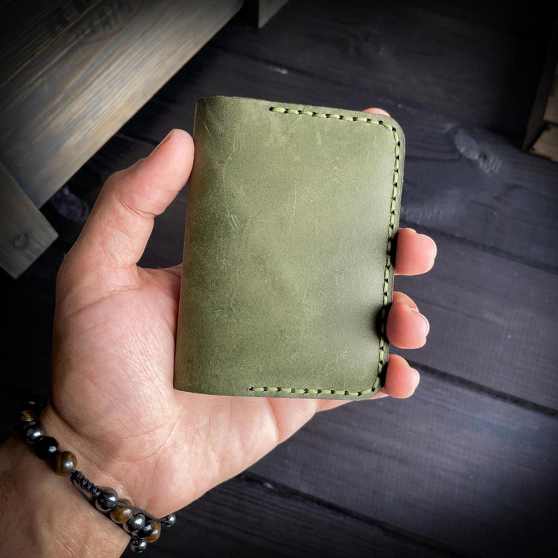 Diamond wallet - Cow pull-up leather