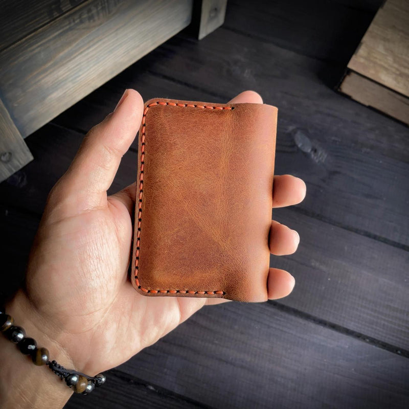 Diamond wallet - Cow pull-up leather