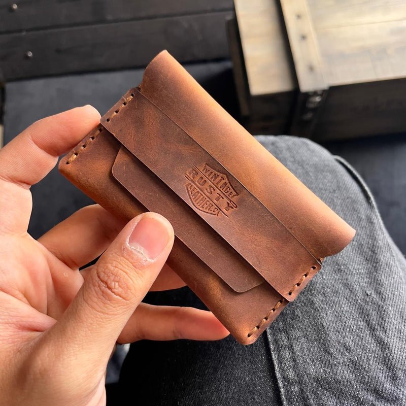 Little Finn - card wallet “ Crazy horse leather “