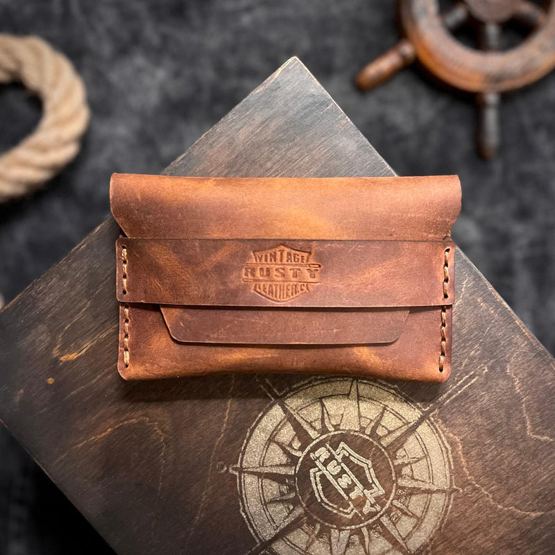 Little Finn - card wallet “ Crazy horse leather “