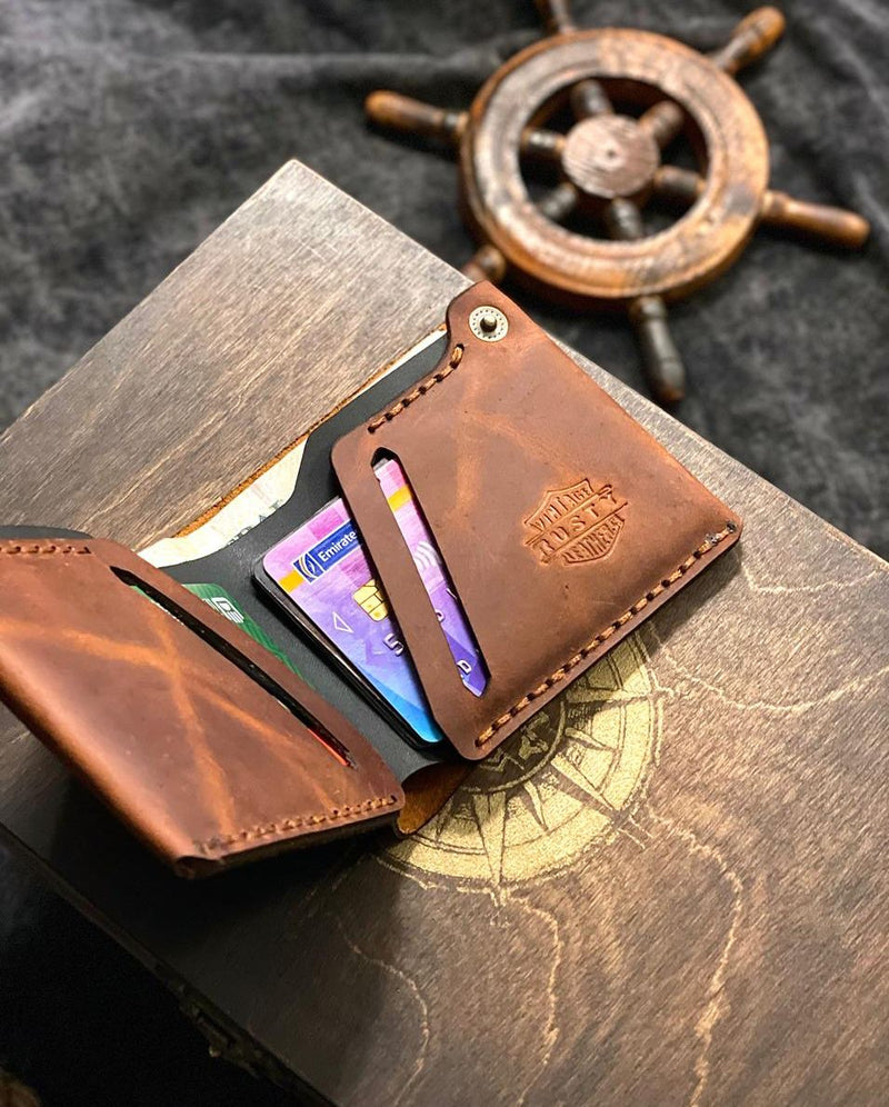 Jack-wallet Cow pull up leather