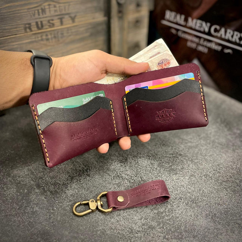 Claw wallet - “Cow pull-up leather”