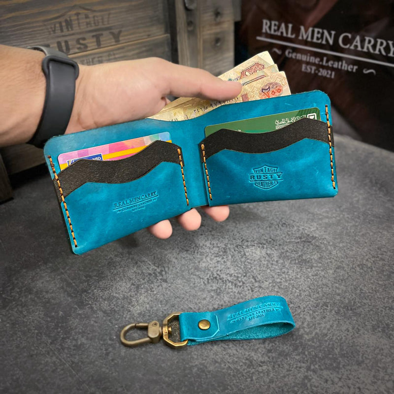 Claw wallet - “Cow pull-up leather”