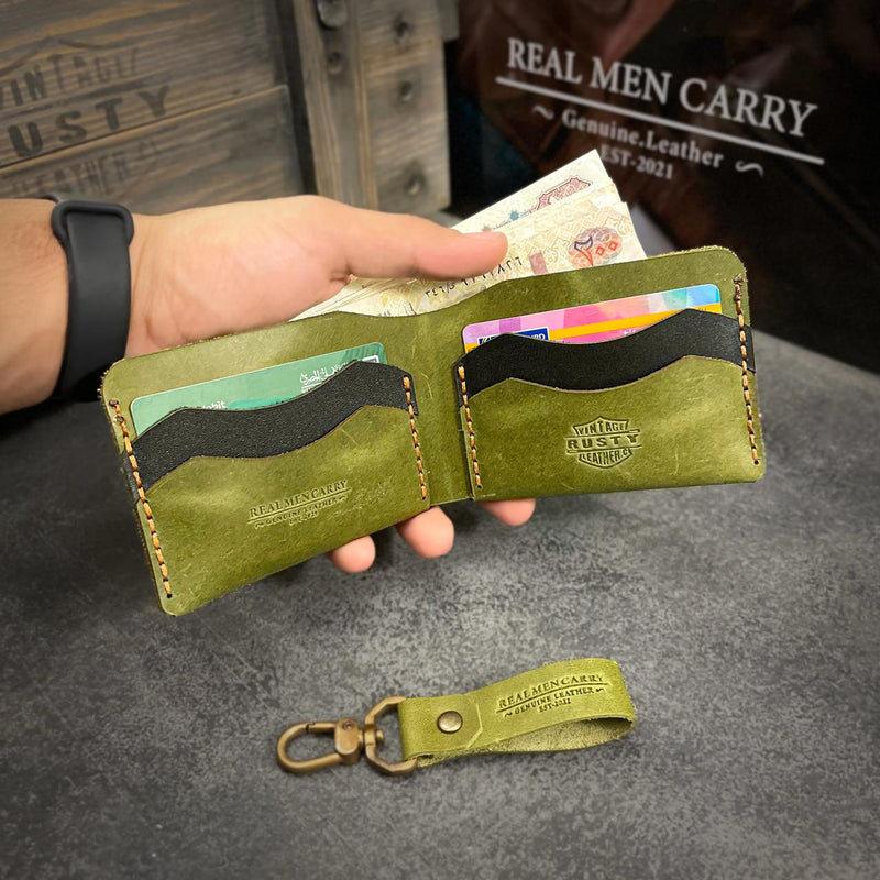 Claw wallet - “Cow pull-up leather”