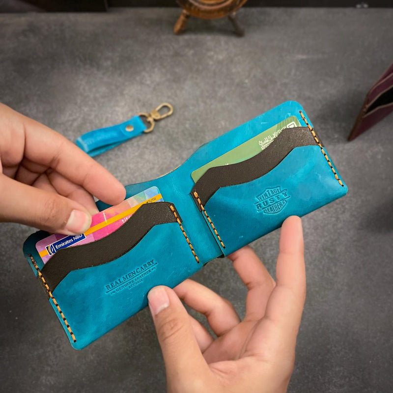 Claw wallet - “Cow pull-up leather”