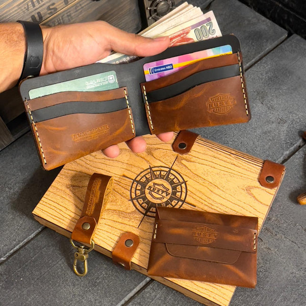 Elite box “cow pull-up leather “