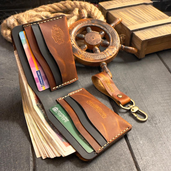 محفظة النخبة - "جلد البقر" + ميدالية مجانية