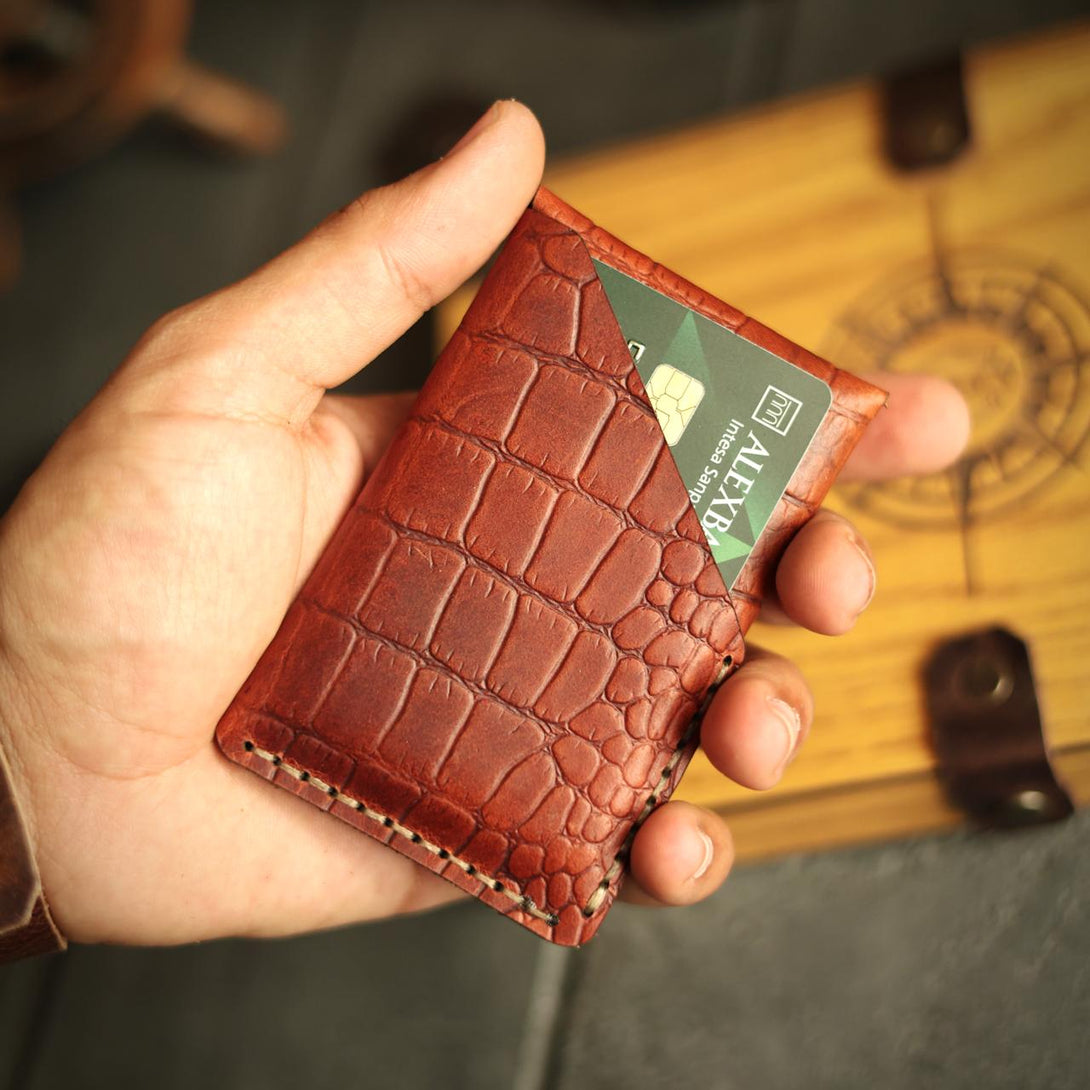 Crococow Croco Elegant box “Cow pullup leather “ – Rusty leather c