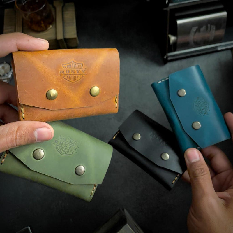 Mad wallet - Cow Pull up leather