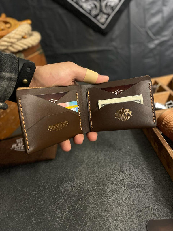 Enfold wallet - Nubuck leather +free medal