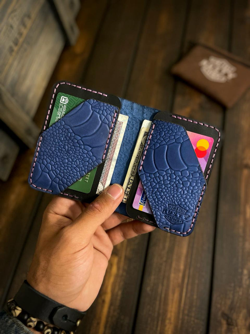 ~Legendary~ Diamond wallet ✨ - printed Cow pull-up leather