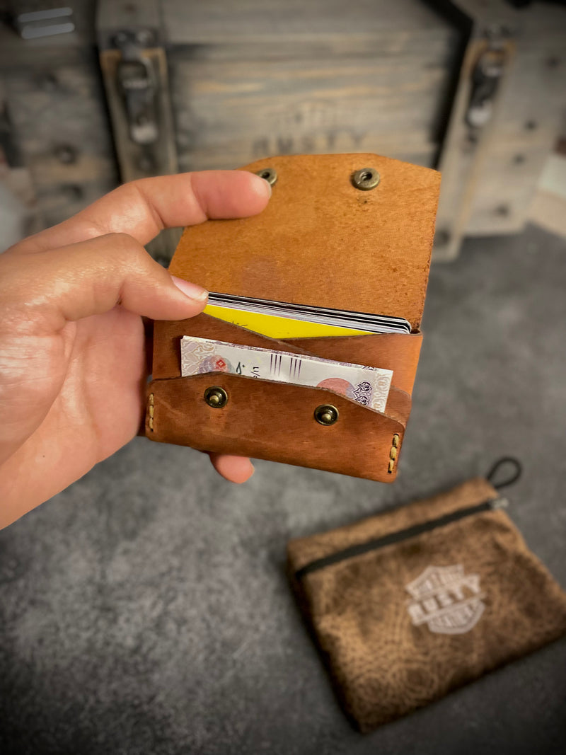 Mad wallet - Cow Pull up leather