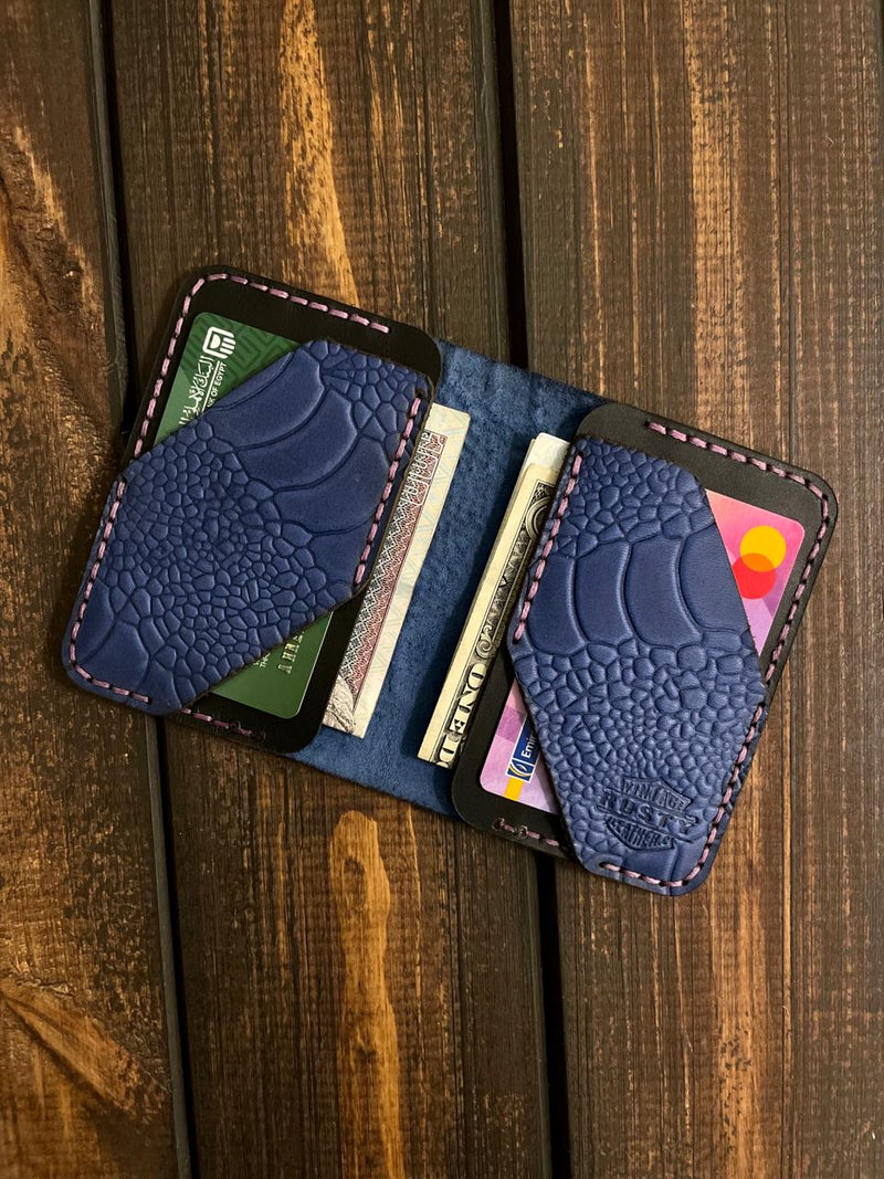 ~Legendary~ Diamond wallet ✨ - printed Cow pull-up leather