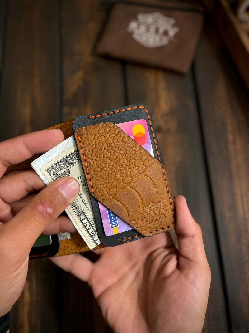 ~Legendary~ Diamond wallet ✨ - printed Cow pull-up leather