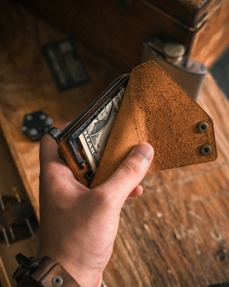 Timber wallet - “Cow-Pull up leather”